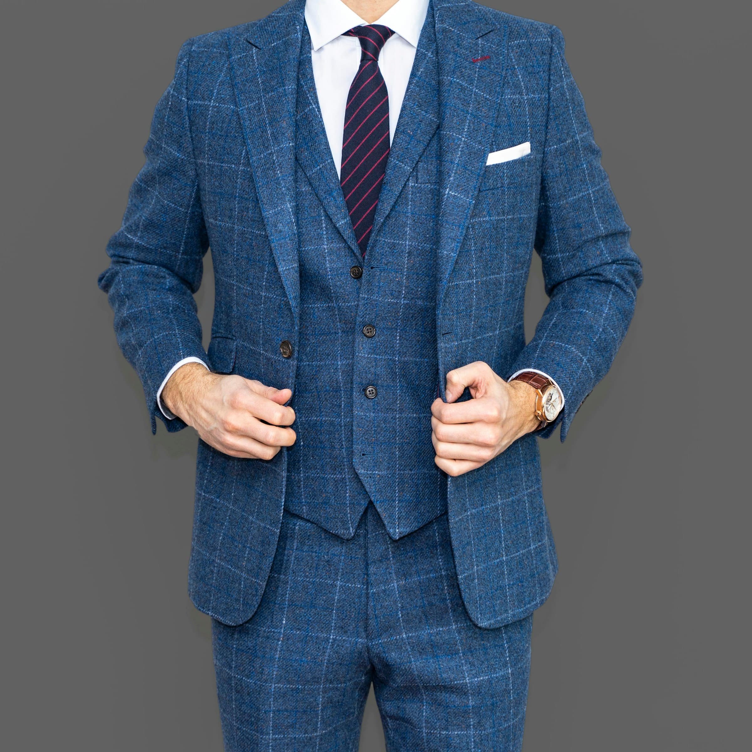 Bespoke tailored suit on a mannequin