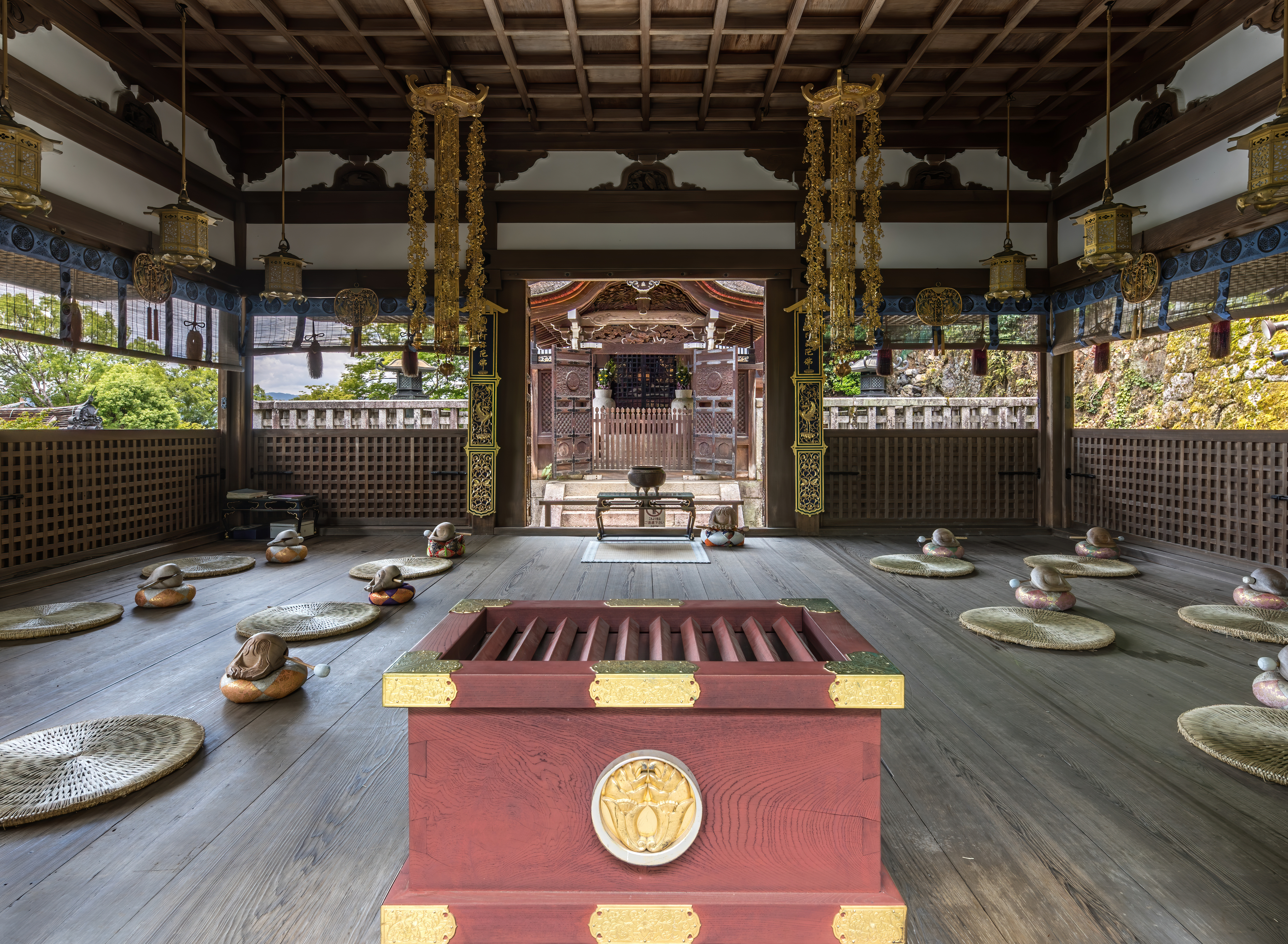 Wood interior at Chion-in temple, Higashiyama, Kyoto